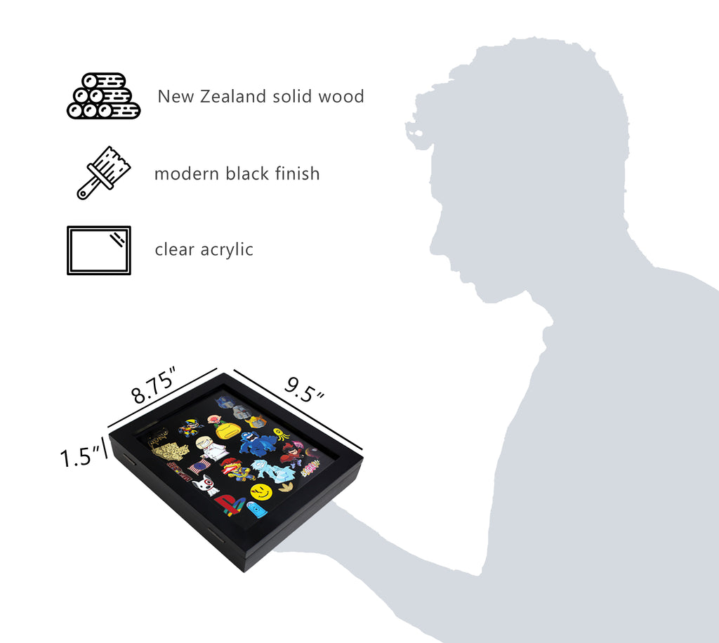 Pin Box Disc Black Small Pin Box – Vaultdisplays